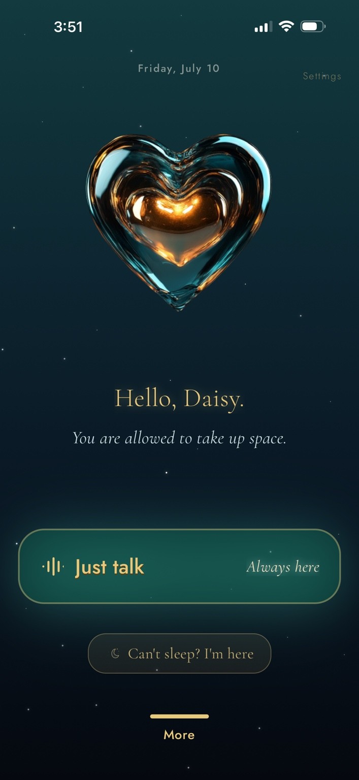 Home · Night screen from the BelongHere app