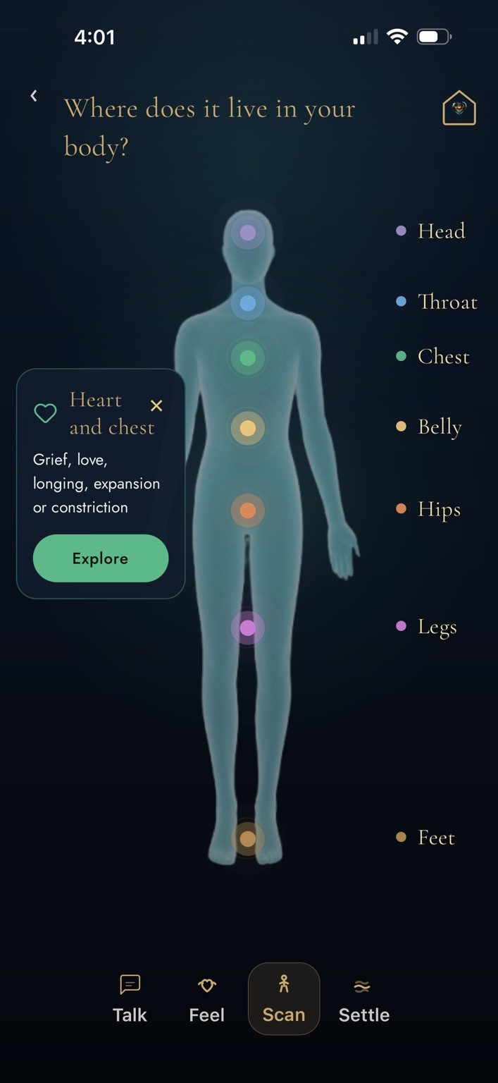 Scan screen from the BelongHere app